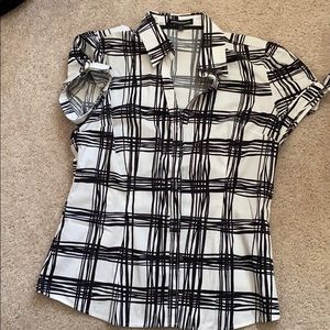 Button down short sleeve top